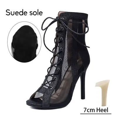 Image de Bottes de Danse Latine Femme - Talons Aiguilles Sexy & Respirantes