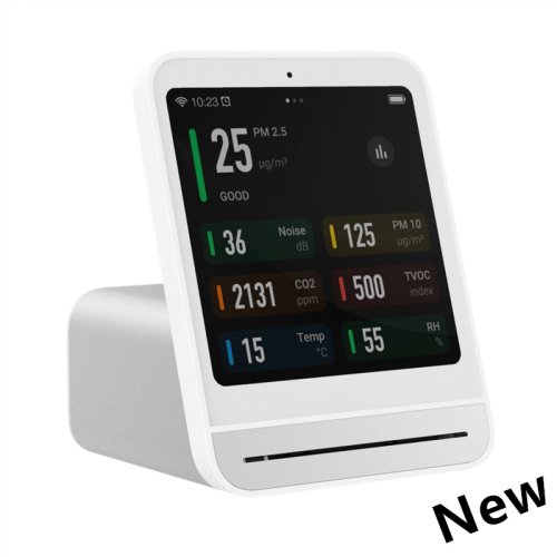 Afbeelding van Qingping Luchtdetector 2 Smart Home Touchscreen Controle Temperatuur-vochtigheidssensor CO2 PM2.5 Kwaliteitsmonitor Werk met Mijia Ap