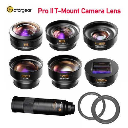 Image de Objectif Pro pour Smartphone - Grand Angle, Macro, Fisheye & Portrait