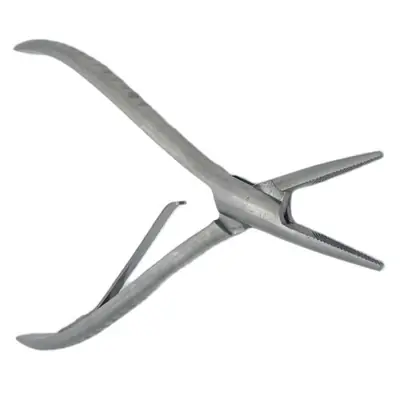 Image de Pince à Extensions Cheveux 7" - Acier Inoxydable Argenté