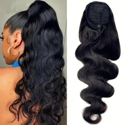 Image de Extensions de cheveux brésiliens ondulés à clipser naturels