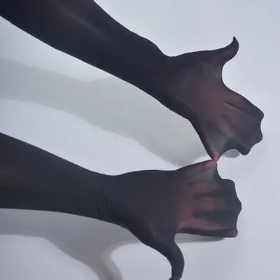 Image de Gants Longs Dentelle Transparente - Sexy & Élégant