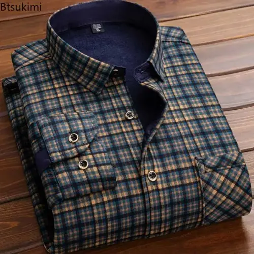 Image de Chemise Homme à Carreaux Chaud Hiver 2026