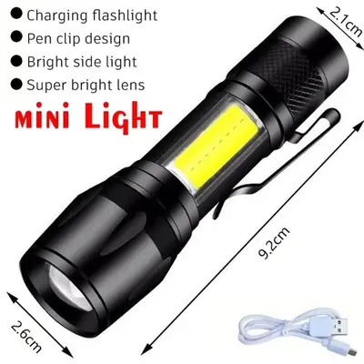 Image de Mini Torche LED Rechargeable 550LM - Ultra Compacte & Pratique