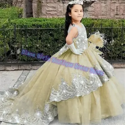 Image de Robe Fleurie Élégante pour Filles - Princesse & Anniversaire
