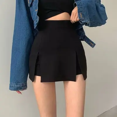 Image de Jupe Mini Haute Taille - Chic & Séduisante