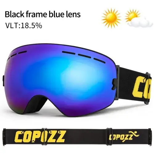 Blauw lens zwart Fram