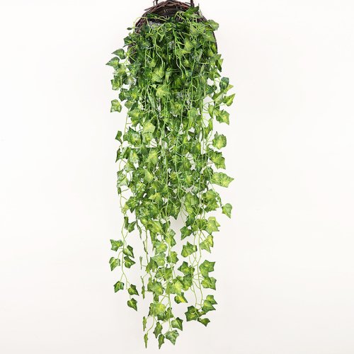 Immagine di Piante Artificiali da Parete 90 cm - Edera, Uva e Fiori Finti