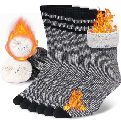 Image de Chaussettes Thermiques en Laine Mérinos - 3 Paires