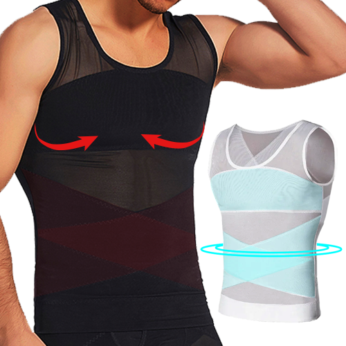 Imagen de Chaleco de Compresión para Hombre con Control de Barriga y Moldeado Corporal – Camiseta Interior Adelgazante sin Mangas para Gimnasio y Fitness