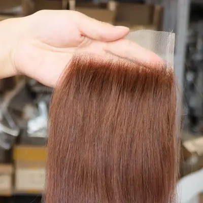 Image de Cheveux Brésiliens Vierges 4x4, 5x5, 13x4, 13x6 - Fermeture Dentelle Transparente
