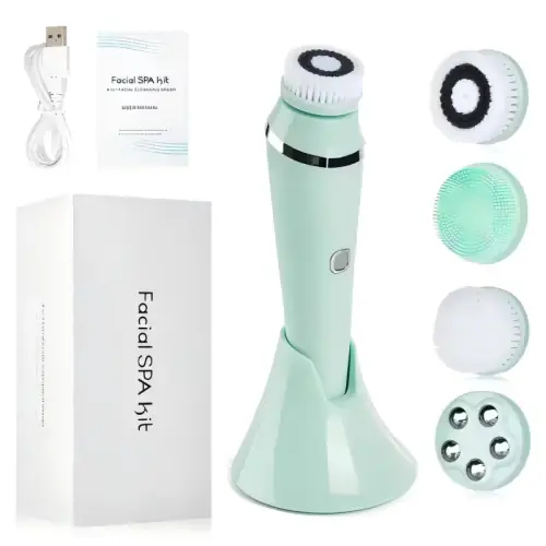 Image de Brosse Nettoyante Visage 4 en 1 - Élimine Points Noirs & Pores Dilatés