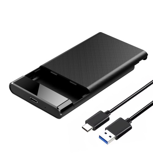 Image of Universal 2.5-Inch Tool-Free USB 3.1 Type-C Mobile Hard Drive Enclosure for SSD and HDD – Portable External Storage Solution for Laptops and Desktops