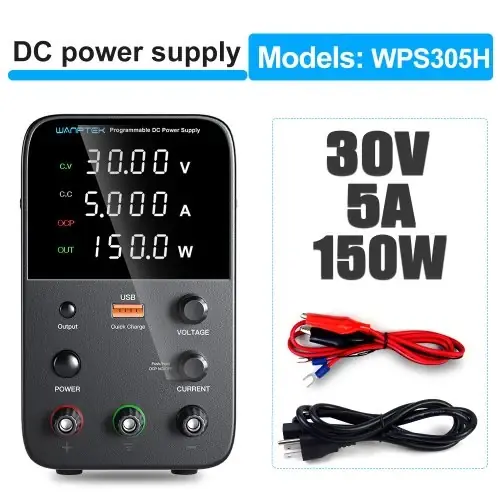 Image de Alimentation CC Programmable 30V/10A - Idéale pour Laboratoire et Réparations