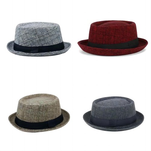 Immagine di Cappello a Cilindro in Cotone con Protezione Solare per Uomo – Stile Jazz Retro, Perfetto per Ballo di Strada e Hip Hop all'Aperto