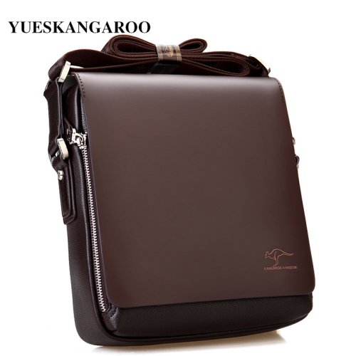 Imagen de Bolso de Hombro de Cuero para Hombre - Estilo Vintage Clásico