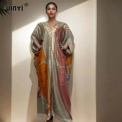 Image de Robe Maxi Boho Élégante pour Femmes Musulmanes