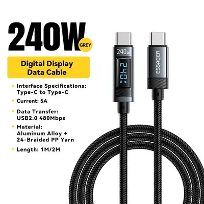Image de Câble USB-C 100W PD 3.1 - Charge Rapide Ultra-Puissante