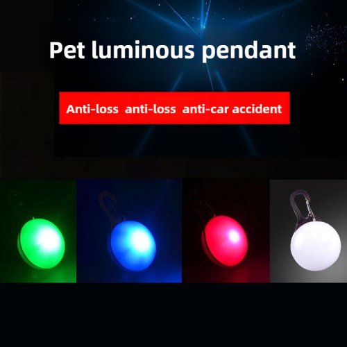 Imagen de Colgante LED para Perros con Luz Intermitente - Collar Luminoso Antipérdida para Mascotas Pequeñas, Medianas y Grandes, Diseño Elegante y Duradero