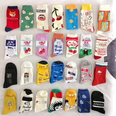 Image de Chaussettes Harajuku Style Printemps-Automne - Drôles & Tendance