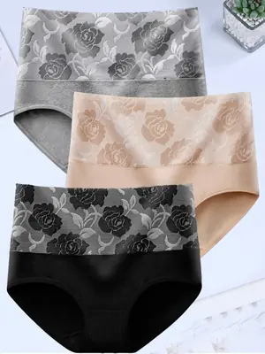 Image de Lot 3 Culottes Haute Taille - Coton Doux & Sans Couture