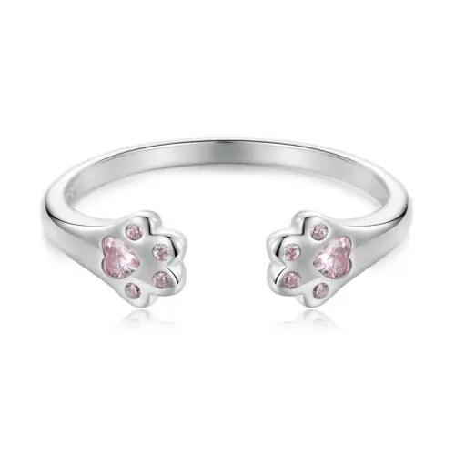 Image de Bague Chat en Argent Sterling - Bijou Animal de Compagnie