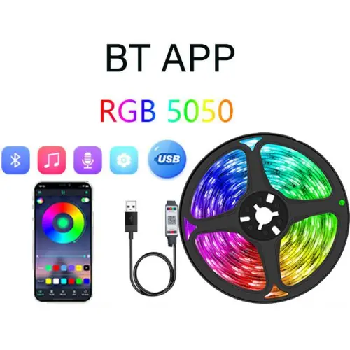 Image de Bande LED RGB avec Télécommande & Bluetooth