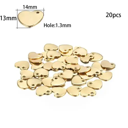 Cœur or 13x14mm