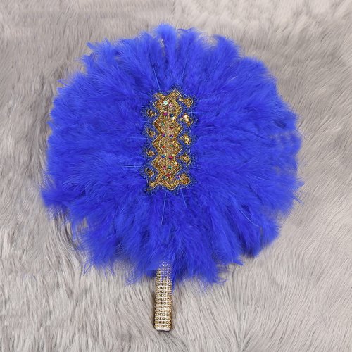 Image of A wedding fan, a thoughtful fan, an elegant and stylish handmade fan - for the bride's engagement, banquet, wedding season