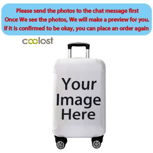 Image de Housse de Bagage Personnalisable - Protection Élastique & Anti-Poussière