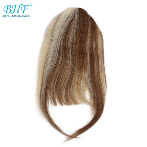 Immagine di BHF Human Hair Bangs Natural Bang Hair 3 Clips in Bangs Fringe With Temples