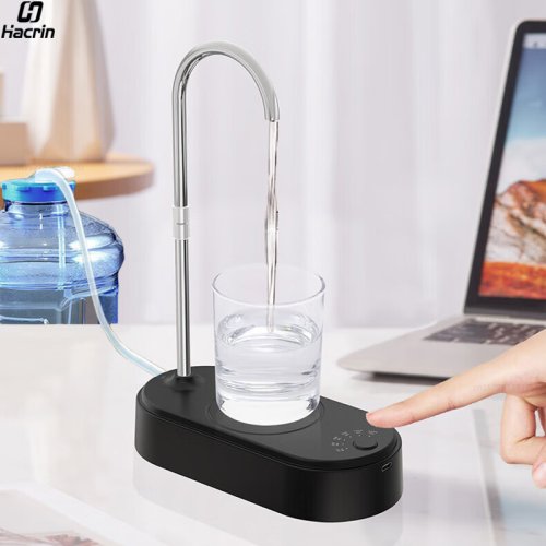 Afbeelding van Automatische Oplaadbare Waterpomp voor 19 Liter Waterfles - Desktop Drinkwaterdispenser met Elektrische Pompsysteem