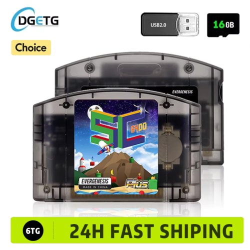 Afbeelding van EVERGENESIS SC64 Open Source N64 800 in 1 Game Cartridge Voor Nintendo 64 Game Card gratis 16 GB Kaart Compatibiliteit Ondersteuning 64DD