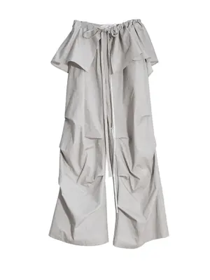 Image de Pantalon Large Taille Haute Gris - Tendance 2026