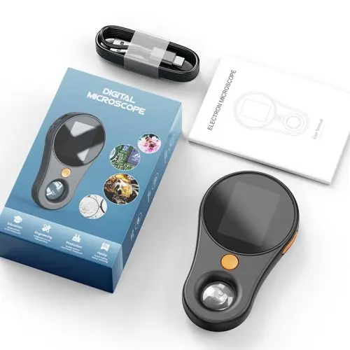 Image de Microscope Numérique 2.0" 500x - Vidéo 1080p avec Loupe et 8 LED