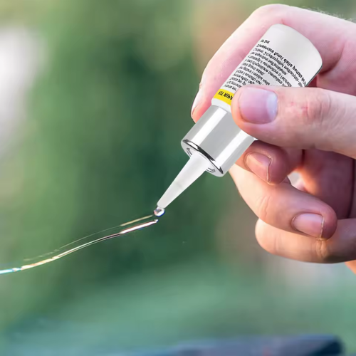 Afbeelding van Natuurlijke Nano Glasreparatiekit voor Auto Voorruit – DIY Cracks Herstellen met Ecoloope Vloeistof & Reparatie Tool
