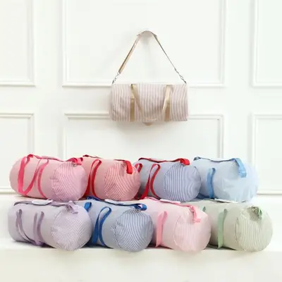 Image de Sac de Sport Rayé Enfant - Idéal pour Danse, Voyage & Week-End