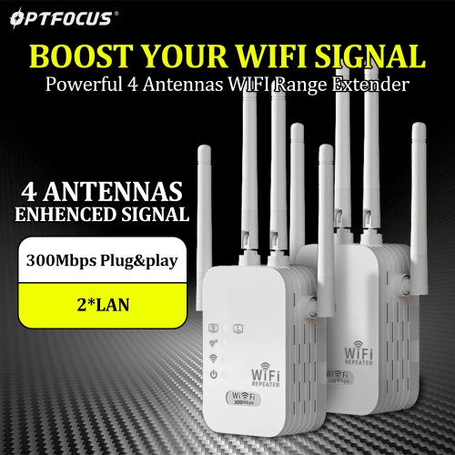 Image de Répéteur WiFi 300Mbps avec 2 ports LAN - Amplificateur de Signal