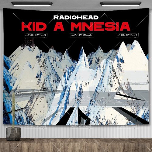 Bild von Radiohead Wandteppich – Skandinavischer Musik-Poster