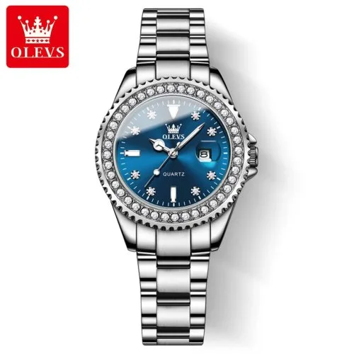 Staal zilver blauw