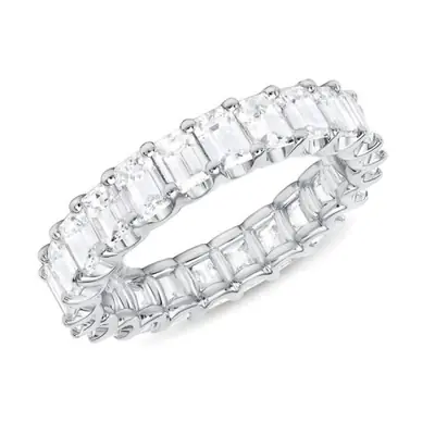 Image de Bague de Fiançailles Élégante en Zircon Pavé Carré