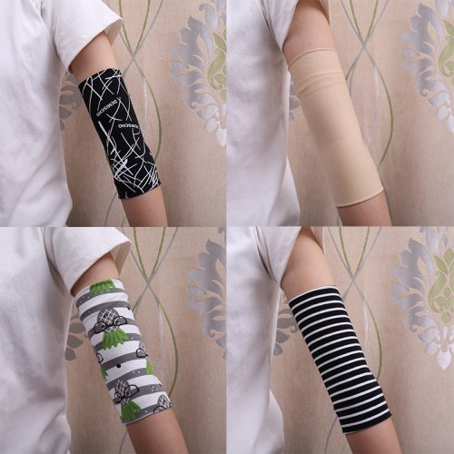 Zdjęcie 1 para łokci Letnia cienka osłona na ramię Klimatyzacja ciepły przegub Ramię Osłona na łokieć Sportowa osłona Scar Tattoo fashion