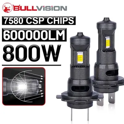 Image de Lampe LED H7 DualVision 800W - Éclairage Puissant pour Voiture