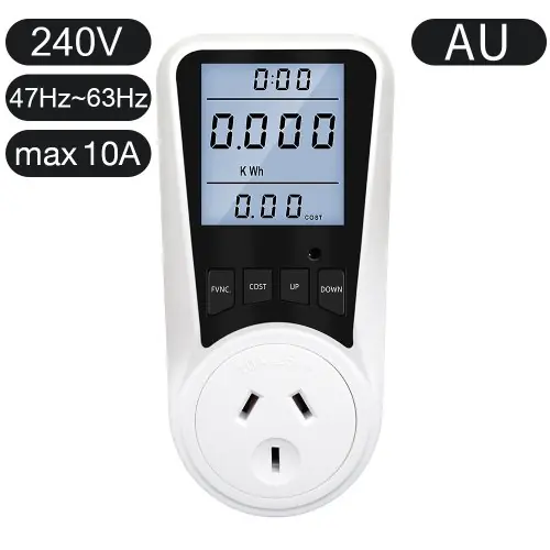 Image de Wattmètre Numérique LCD - Compteur Énergie 220V AC