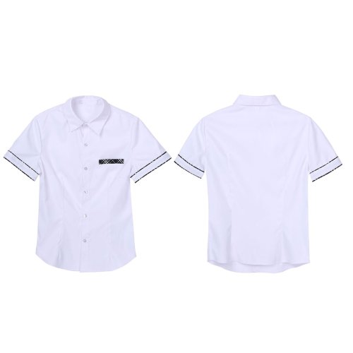 Imagen de Uniforme de estudiante Sexy para mujer, traje de juego de rol, lencería de Cosplay, camisa escolar p...