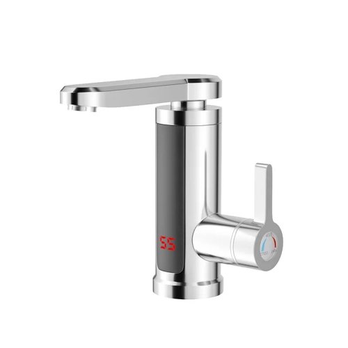Afbeelding van Elektrische boiler 220V keukenkraan Tankless Instant verwarming waterkraan vloeiende verwarmde mixer digitaal display