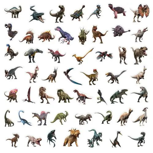 Image de Stickers Dinosaures pour Enfants - 50 Pièces