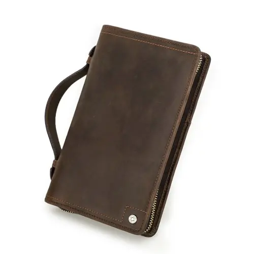 Image de Sac à Main Homme Cuir Luxe - Portefeuille Voyage & Passeport