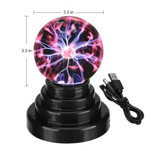 Image de Lampe Boule Plasma Magique - Veilleuse Tactile LED