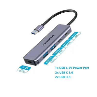 Image de Hub USB 3.0 7 Ports Alu - Station d'accueil 5 Gbps pour Mac & PC